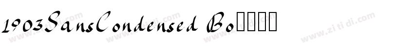 1903SansCondensed Bo字体转换
